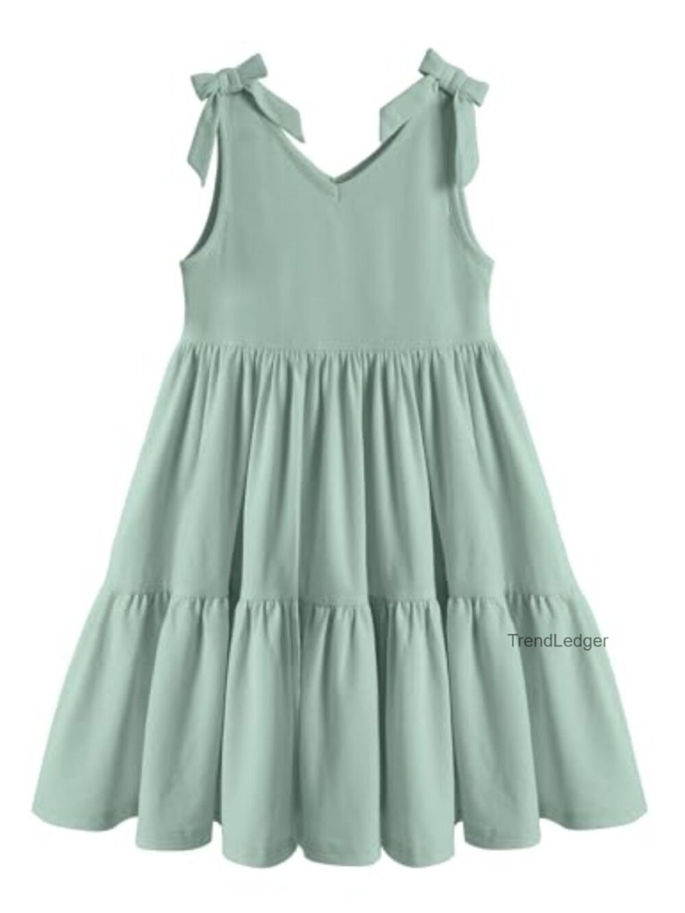 Toddler Girl Bow Sling Sundress with Pocket A-line Casual Summer Dress